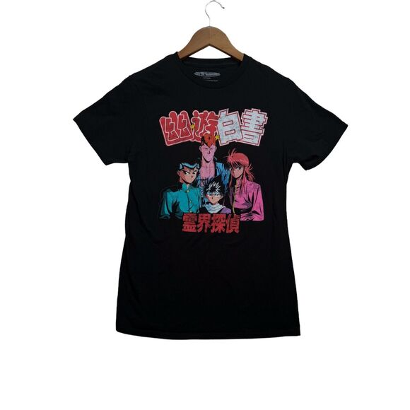 YU YU HAKUSHO T-Shirt Black Vintage Rare Japanese Manga Anime Women's T Shirt S - Picture 1 of 3